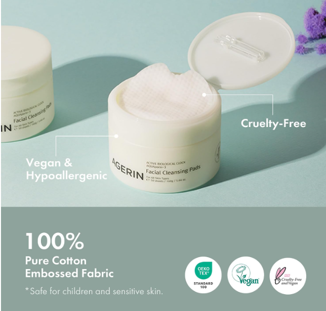 AGERIN Facial Cleansing Pads