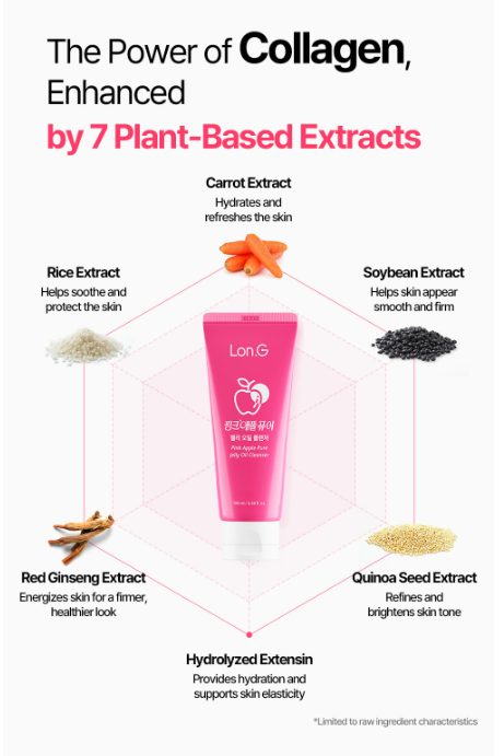 LON.G Pink Apple Pure Jelly Oil Cleanser