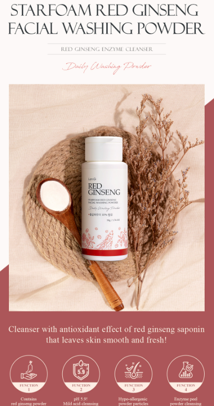 LON.G Starfoam Red Ginseng Facial Washing Powder