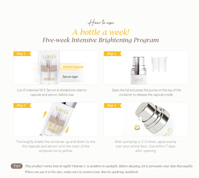 LON.G Intensive Vit C 5-Week Ampoule Serum